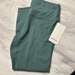 Green Lululemon leggings